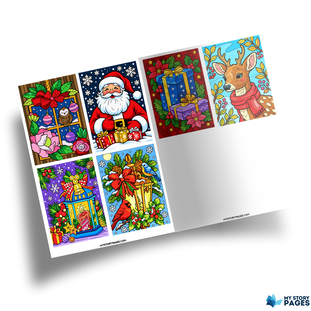 Coloriage Mystère Noël PDF – Color by Number Père Noël | Coloriage de Noël à Imprimer | Téléchargement Numérique