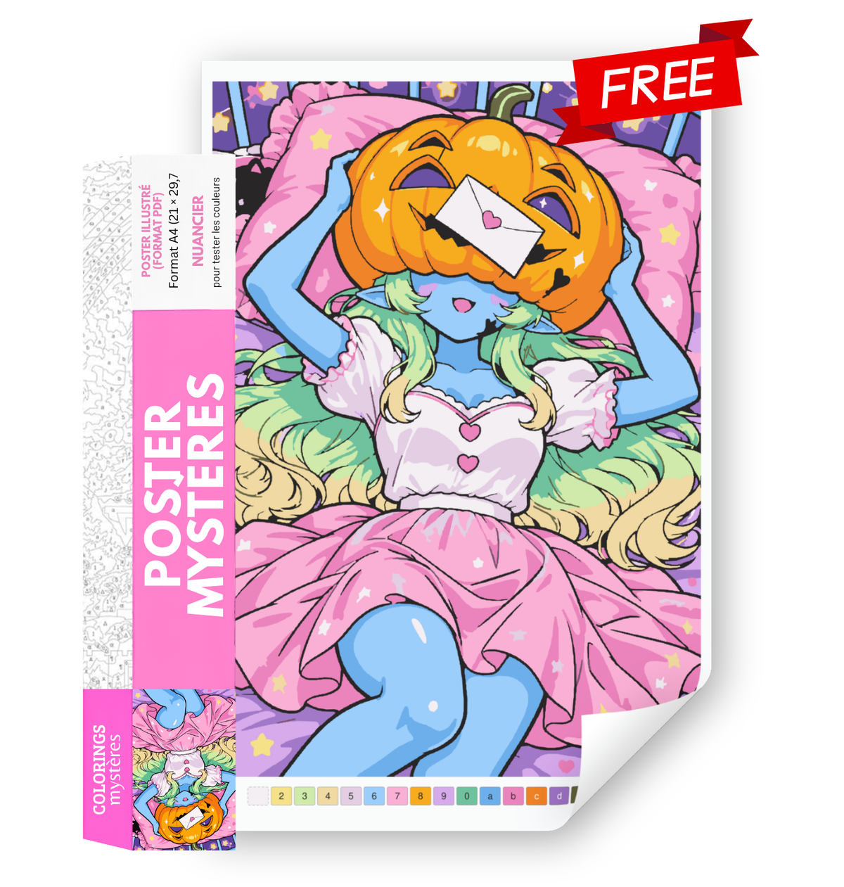 FREE Coloriages Mystères - Poster