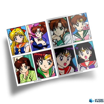 Favorite Anime Mystery Coloring Book PDF – Color by Number | Manga Girl Digital Coloring Pages | Printable Download