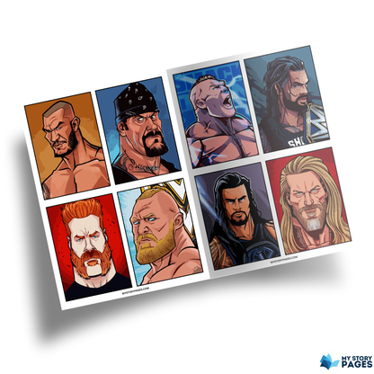 Coloriage Mystère Wrestling PDF | Coloriage par Numéros Catch | Livre de Coloriage Numérique à Imprimer