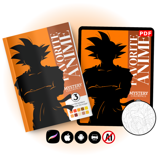 Coloriage Mystère – Favorite Anime Tome 3 | Héros de Manga en PDF