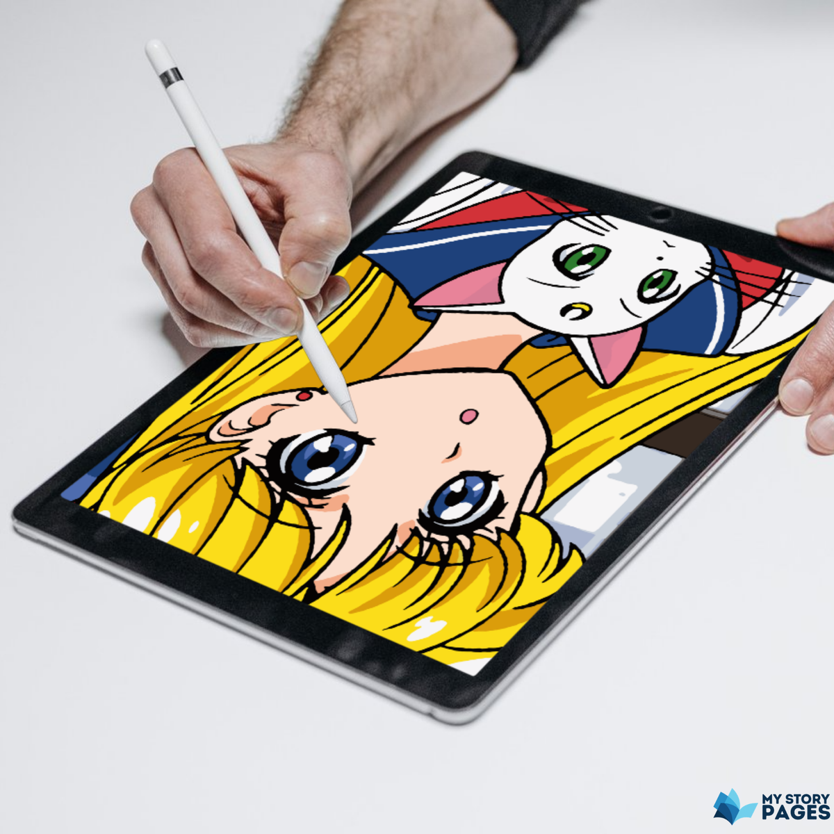 Favorite Anime Mystery Coloring Book PDF – Color by Number | Manga Girl Digital Coloring Pages | Printable Download
