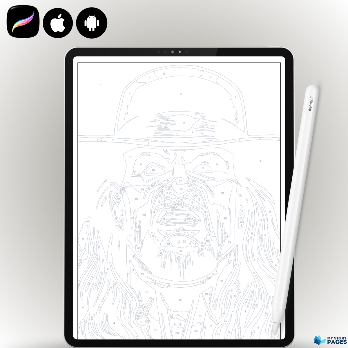 Coloriage Mystère Wrestling PDF | Coloriage par Numéros Catch | Livre de Coloriage Numérique à Imprimer