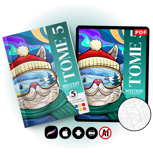 Coloriage Mystère pour Adulte – Tome 5 à Imprimer