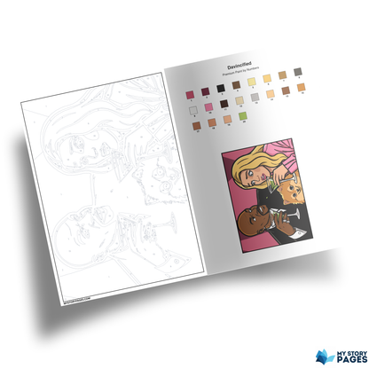 Coloriage Mystère Vol. 3 PDF | Coloriage par Numéros Homme aux Pouvoirs de Feu | Livre de Coloriage Numérique