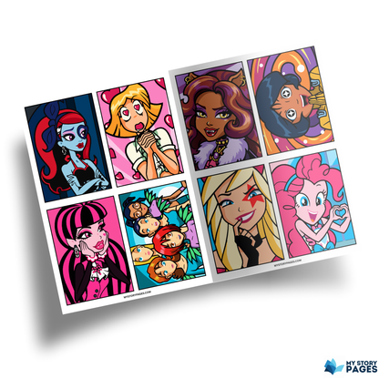 Coloriage Mystère Powerpuff Girls PDF | Coloriage par Numéros | Livre de Coloriage Numérique | Téléchargement Instantané