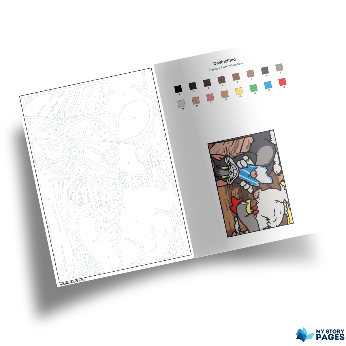 Favorite Anime Mystery Coloring Book PDF – Color by Number | Manga Girl Digital Coloring Pages | Printable Download