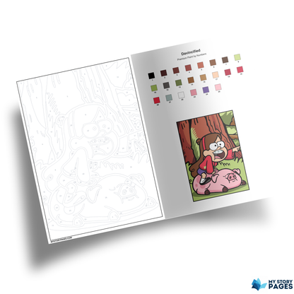 Favorite Cartoon Mystery Coloring Book Vol. 14 PDF | Color by Number | Cartoon Mystery Coloring Pages | Digital Download
