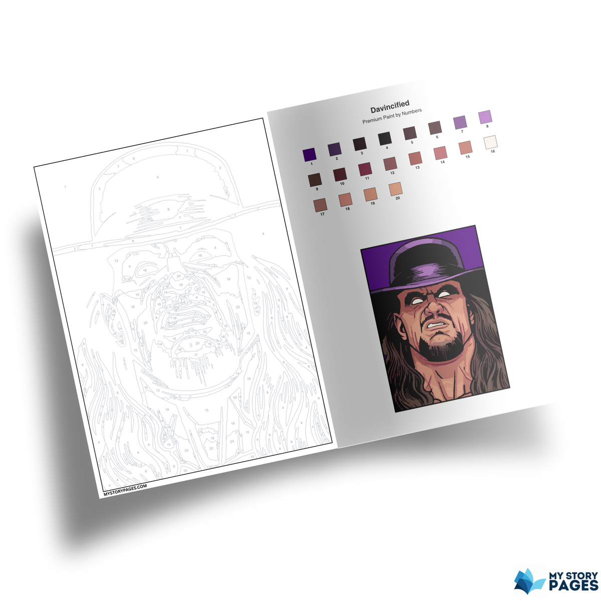 Coloriage Mystère Wrestling PDF | Coloriage par Numéros Catch | Livre de Coloriage Numérique à Imprimer