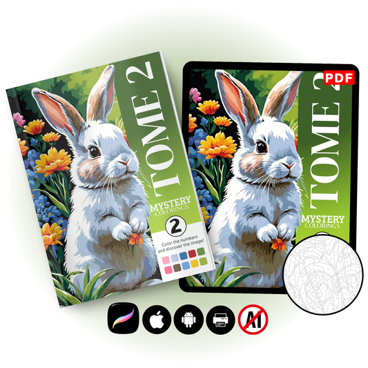 Coloriage Mystère Adulte – Tome 2 | Livre de Coloriage Nature en PDF
