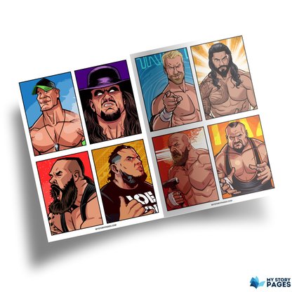 Coloriage Mystère Wrestling PDF | Coloriage par Numéros Catch | Livre de Coloriage Numérique à Imprimer