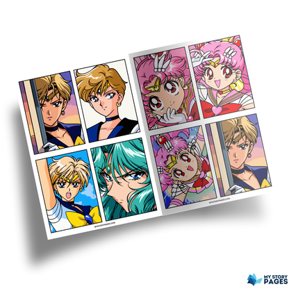 Favorite Anime Mystery Coloring Book PDF – Color by Number | Manga Girl Digital Coloring Pages | Printable Download