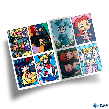 Coloriage Mystère Powerpuff Girls PDF | Coloriage par Numéros | Livre de Coloriage Numérique | Téléchargement Instantané