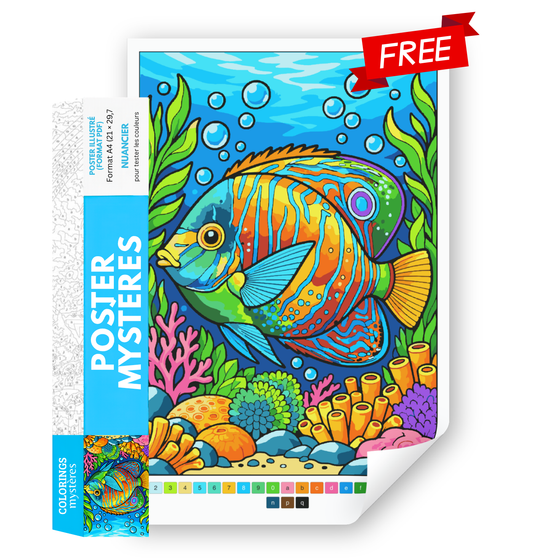 FREE Coloriages Mystères - Poster