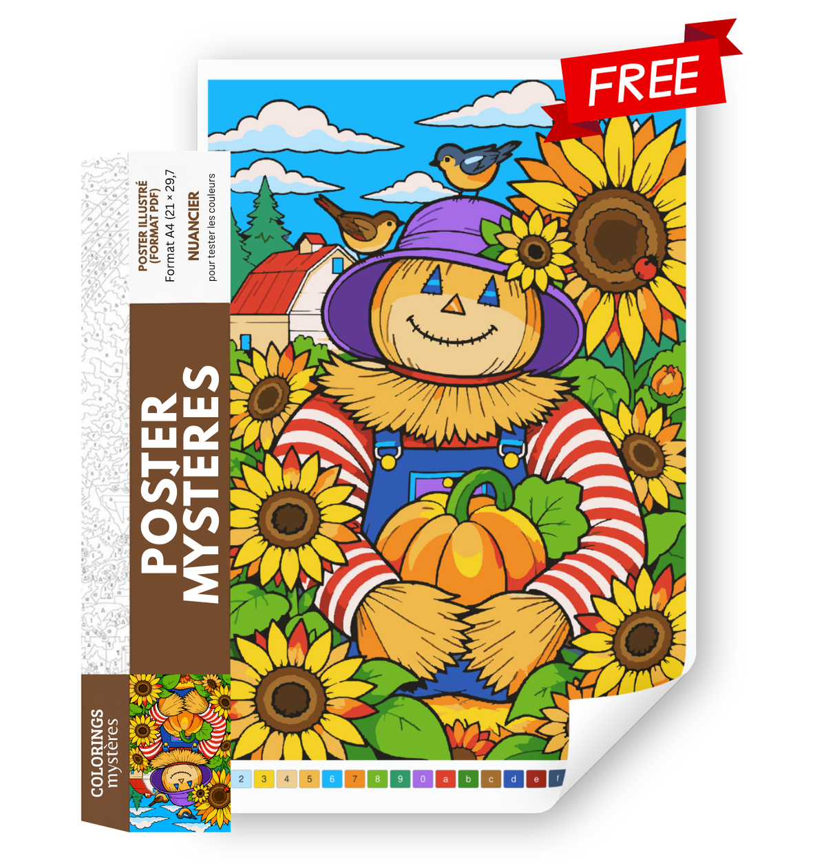 FREE Coloriages Mystères - Poster