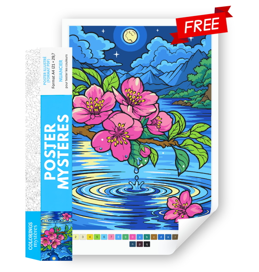 FREE Coloriages Mystères - Poster